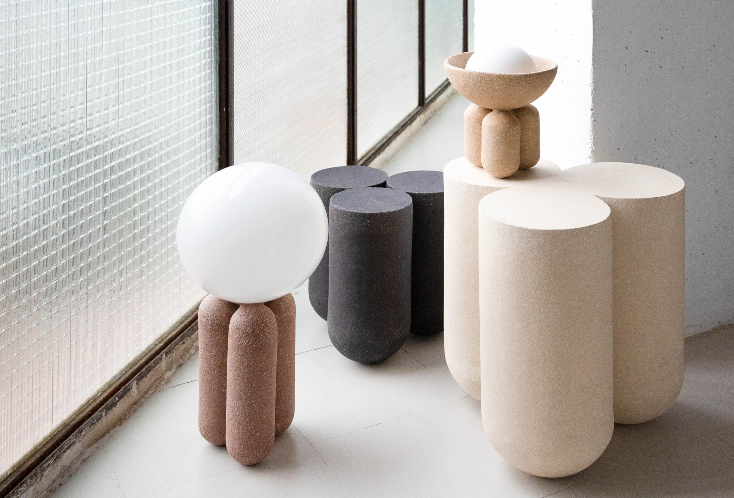 Ceramic furniture - lighting - accessories